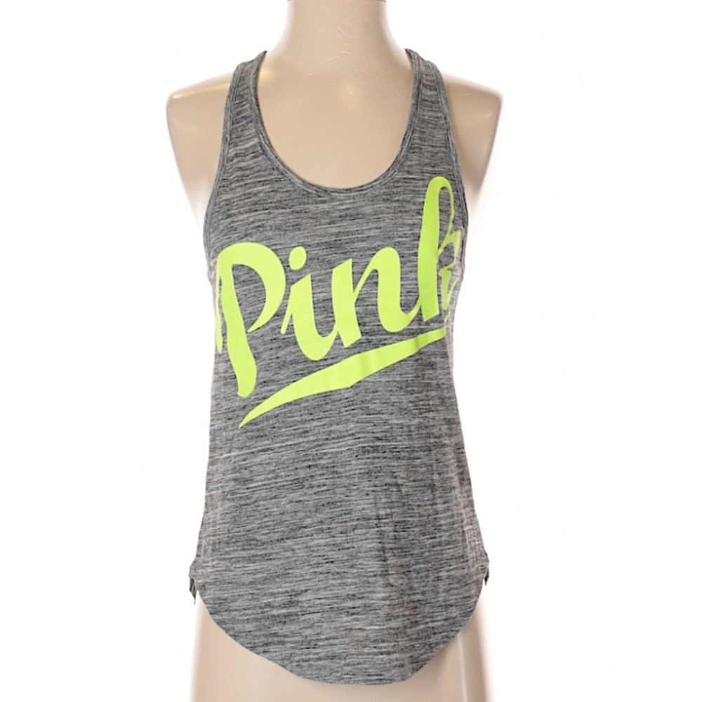 VIctorias secret pink logo tank size XS